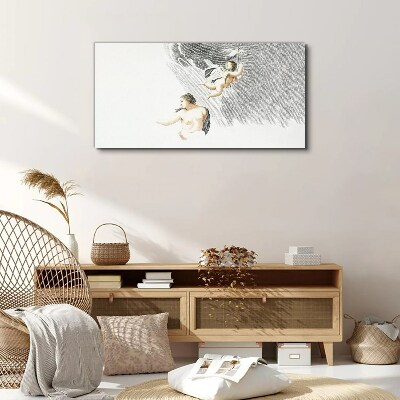 Foto op canvas Engelen in de wolken