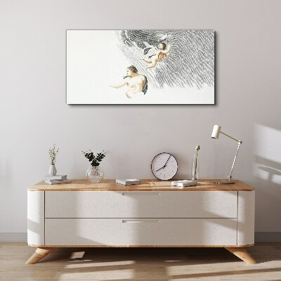 Foto op canvas Engelen in de wolken