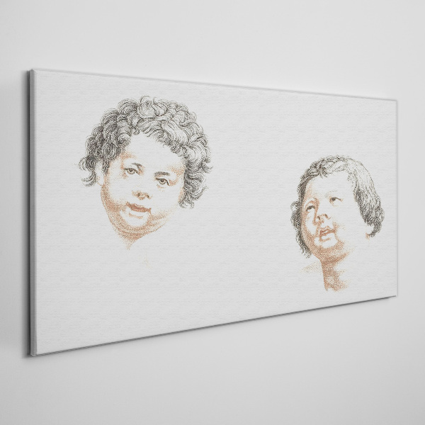 Foto op canvas Portret van kinderlijke vreugde