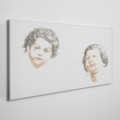 Foto op canvas Portret van kinderlijke vreugde