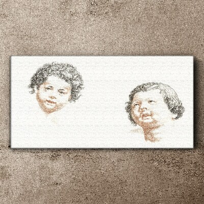 Foto op canvas Portret van kinderlijke vreugde