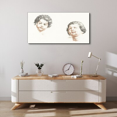 Foto op canvas Portret van kinderlijke vreugde