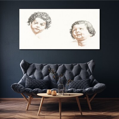 Foto op canvas Portret van kinderlijke vreugde