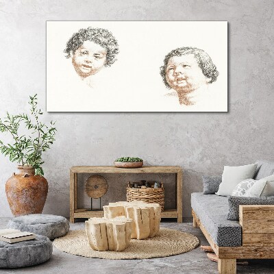 Foto op canvas Portret van kinderlijke vreugde