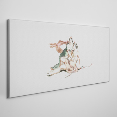 Canvas schilderij Mythologische scène met vrouwenfiguren