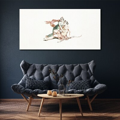 Canvas schilderij Mythologische scène met vrouwenfiguren