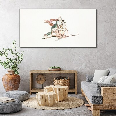 Canvas schilderij Mythologische scène met vrouwenfiguren