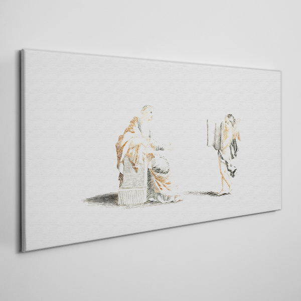 Foto op canvas Dialoog tussen wijze mannen