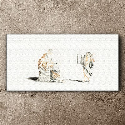 Foto op canvas Dialoog tussen wijze mannen