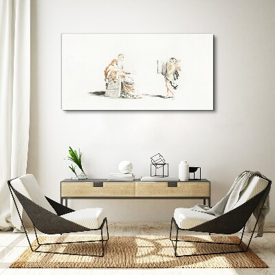 Foto op canvas Dialoog tussen wijze mannen