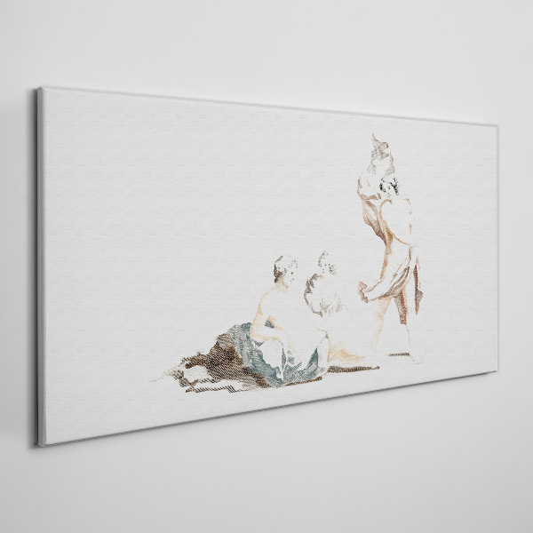 Canvas schilderij Een scène uit het artistieke leven