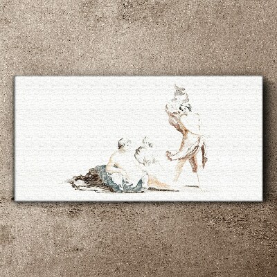 Canvas schilderij Een scène uit het artistieke leven