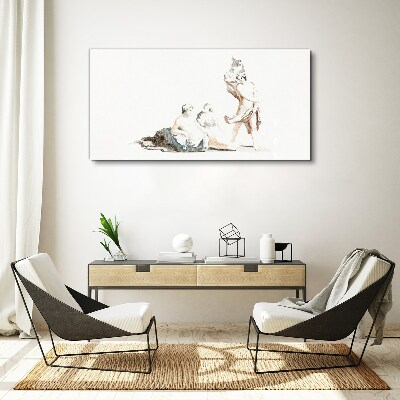 Canvas schilderij Een scène uit het artistieke leven