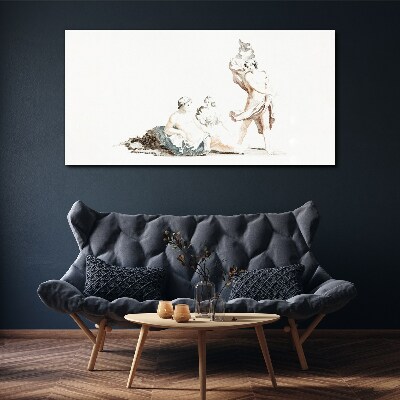 Canvas schilderij Een scène uit het artistieke leven