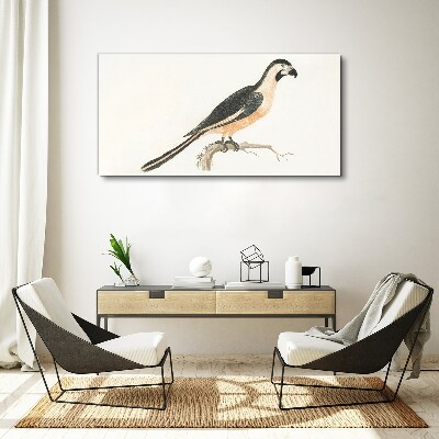 Foto op canvas Een vogel op een tak