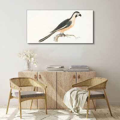 Foto op canvas Een vogel op een tak