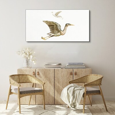 Schilderij op doek Een vogelvlucht over kalm water