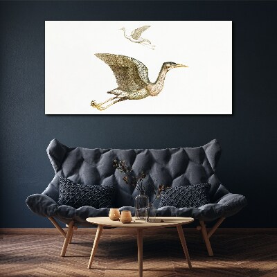 Schilderij op doek Een vogelvlucht over kalm water