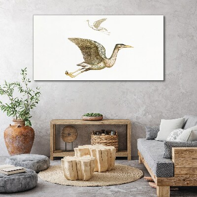 Schilderij op doek Een vogelvlucht over kalm water