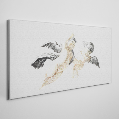 Foto op canvas Engelen in de wolken