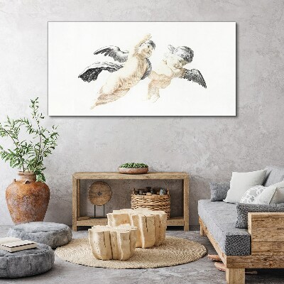 Foto op canvas Engelen in de wolken