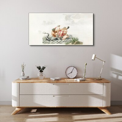 Foto op canvas Mythisch tafereel op het water