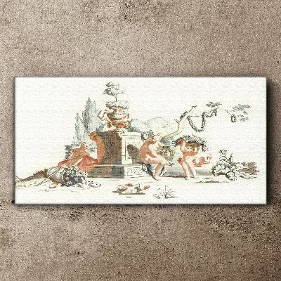 Schilderij op doek Mythologische scène met personages