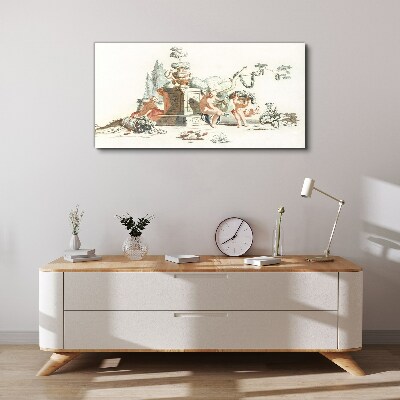 Schilderij op doek Mythologische scène met personages