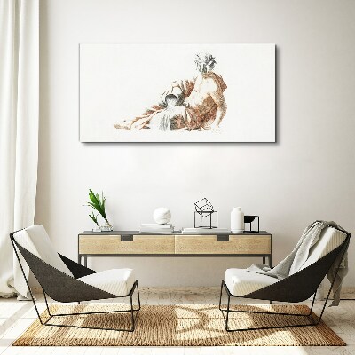 Foto op canvas Mythologische man met een kruik