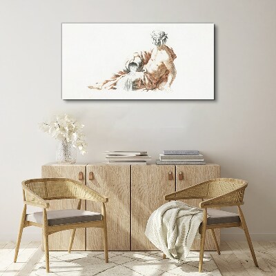 Foto op canvas Mythologische man met een kruik