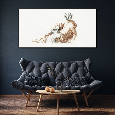 Foto op canvas Mythologische man met een kruik