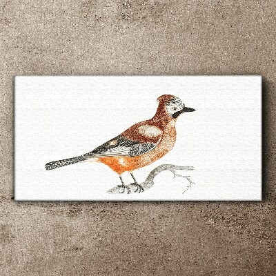 Foto op canvas Zwaluw op een tak