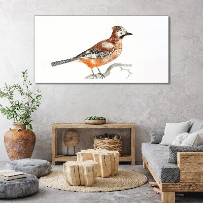 Foto op canvas Zwaluw op een tak