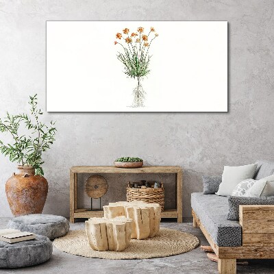 Schilderij op doek Bloemen met wortels