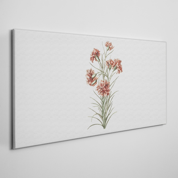 Canvas schilderij Bloemen in delicate tinten roze