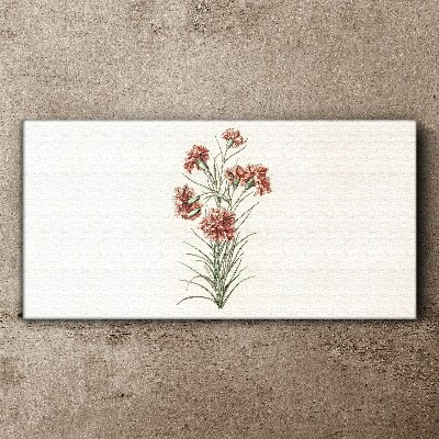 Canvas schilderij Bloemen in delicate tinten roze