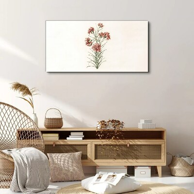 Canvas schilderij Bloemen in delicate tinten roze