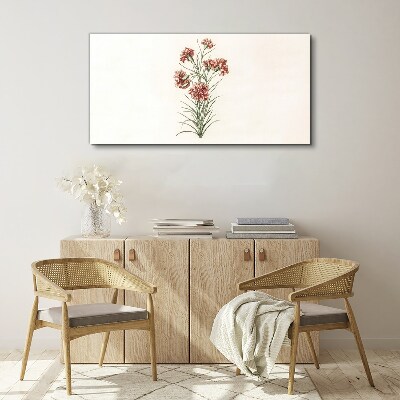 Canvas schilderij Bloemen in delicate tinten roze