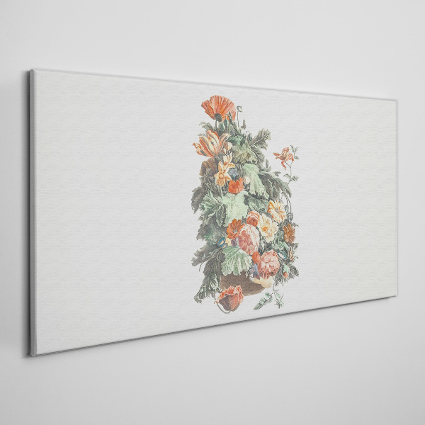 Canvas schilderij Bloemstuk in een vaas
