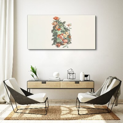 Canvas schilderij Bloemstuk in een vaas