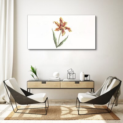 Foto op canvas Bloemencompositie in warme kleuren
