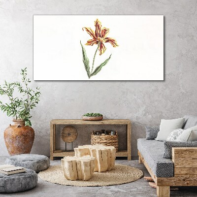 Foto op canvas Bloemencompositie in warme kleuren