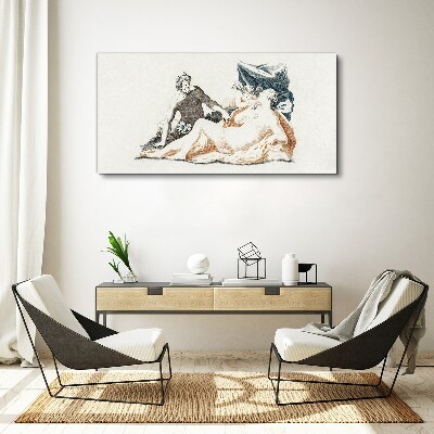 Schilderij op doek Mythologische scène met godheden