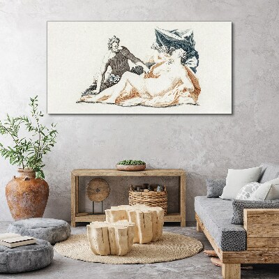 Schilderij op doek Mythologische scène met godheden