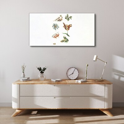 Foto op canvas Bloemeninspiraties in delicate kleuren