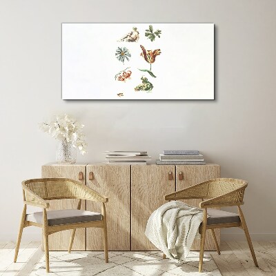 Foto op canvas Bloemeninspiraties in delicate kleuren