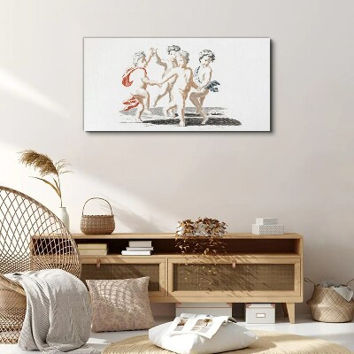 Canvas schilderij Dansende kinderen