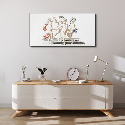 Canvas schilderij Dansende kinderen