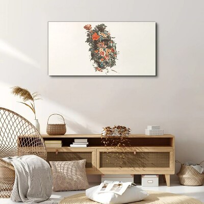 Foto op canvas Bloemenvaas in delicate kleuren