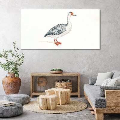 Foto op canvas Gans in delicate tinten